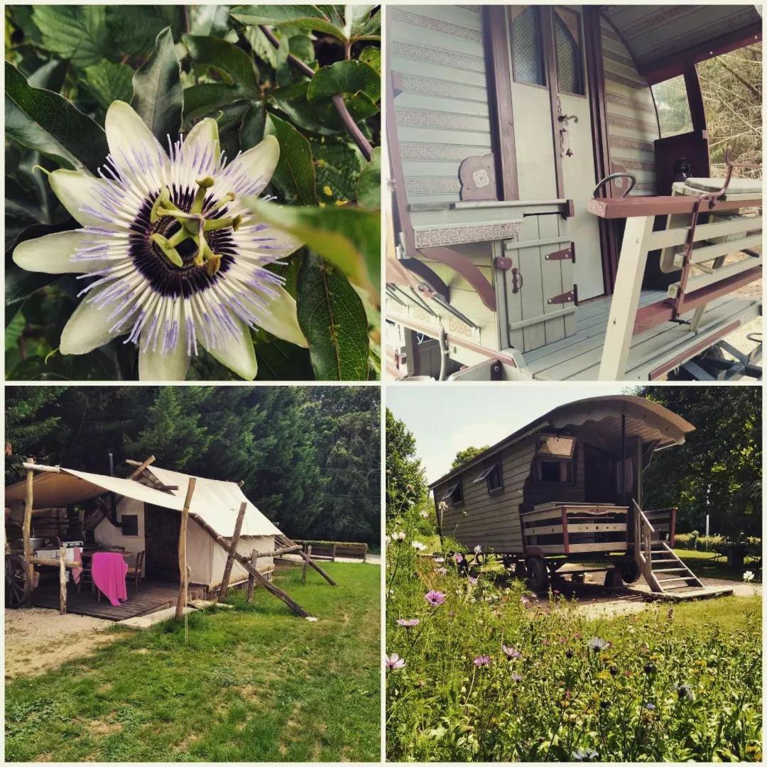 Tente Trappeur Ada, Au Jardin De La Vouivre Saint-Vincent-en-Bresse Exterior foto